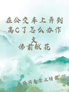 在公交车上弄到高C了怎么办作文