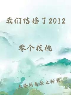 我们结婚了2012