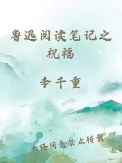 鲁迅阅读笔记之祝福